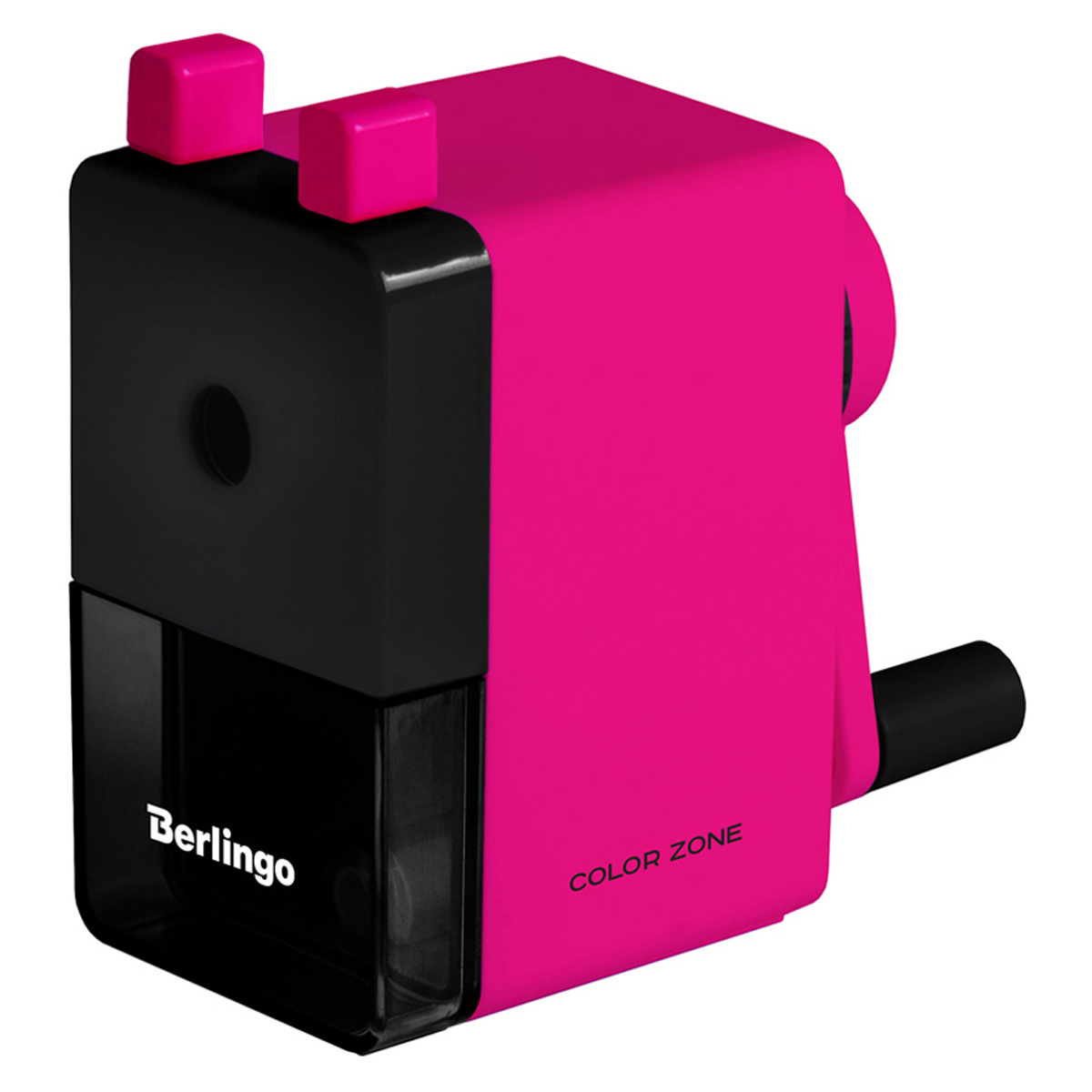 Точилка механическая Berlingo "Color Zone", фуксия, пласт. корпус, инд. упак.