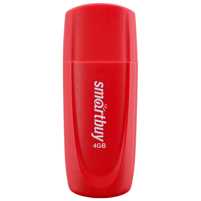 Память Smart Buy "Scout" 4GB, USB 2.0 Flash Drive, красный