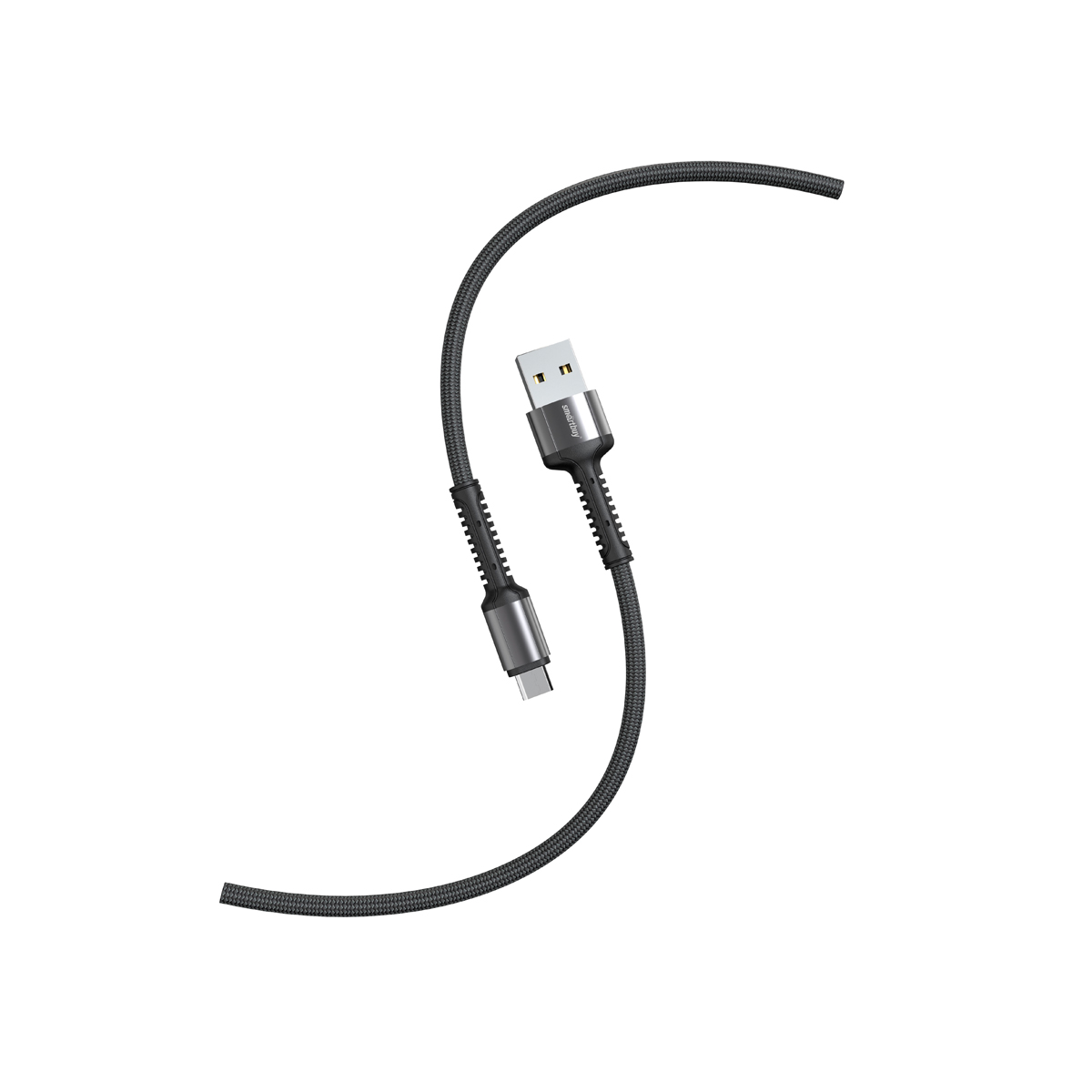 Кабель Smartbuy S26, USB - micro-USB, 3A output, нейлоновая оплетка, 1м, черный