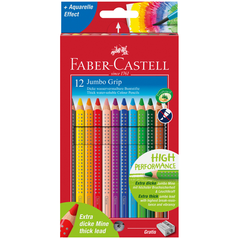Карандаши цветные Faber-Castell «Grip»