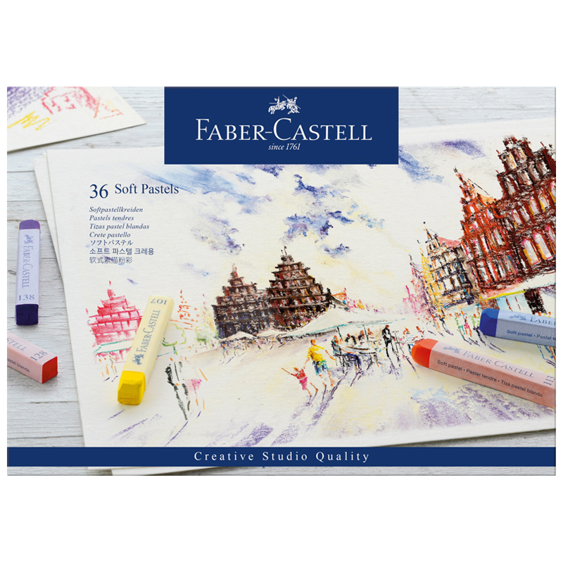 УЦЕНКА - Пастель Faber-Castell "Soft pastels", 36 цветов, картон. упаковка