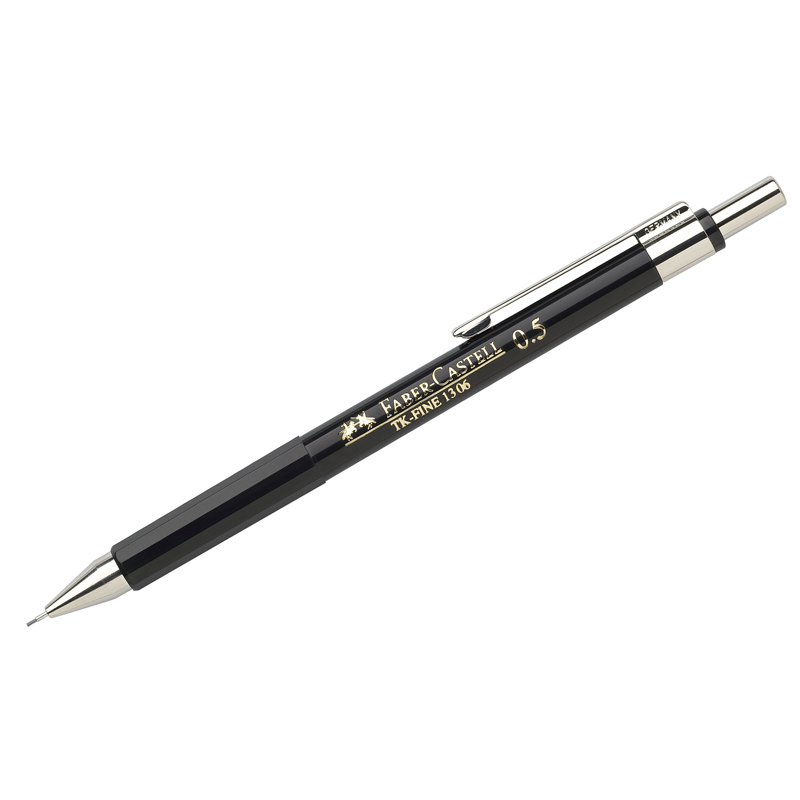 УЦЕНКА - Карандаш механический Faber-Castell "TK-Fine 1306" 0,5мм, HB, черный корпус (осн 289773)